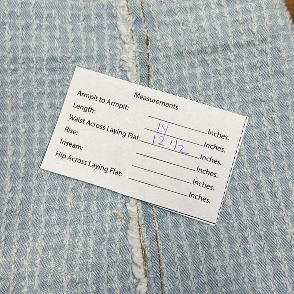 Lelis Tweed Sky Blue Mini Pencil Skirt Sz XS - Picture 5 of 5